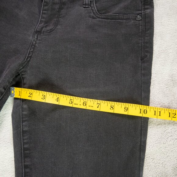 Kut from the Kloth Womens Baby Bootcut Jeans Size 8 Short Black Stretch Denim - Picture 11 of 13